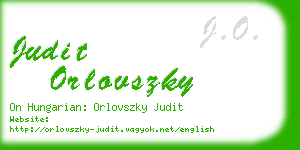 judit orlovszky business card